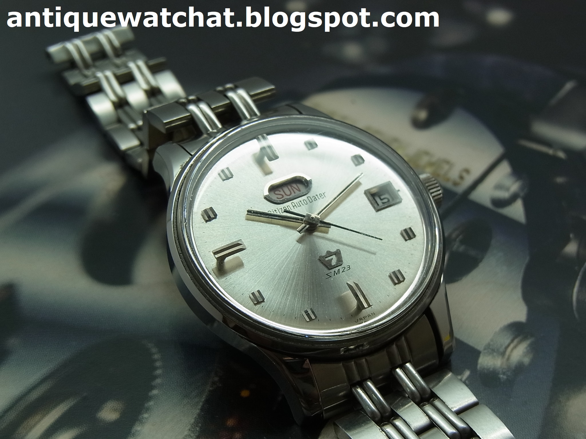 Antique Watch Bar: CITIZEN AUTO DATER SM23 23 JEWELS AUTOMATIC CTZ259