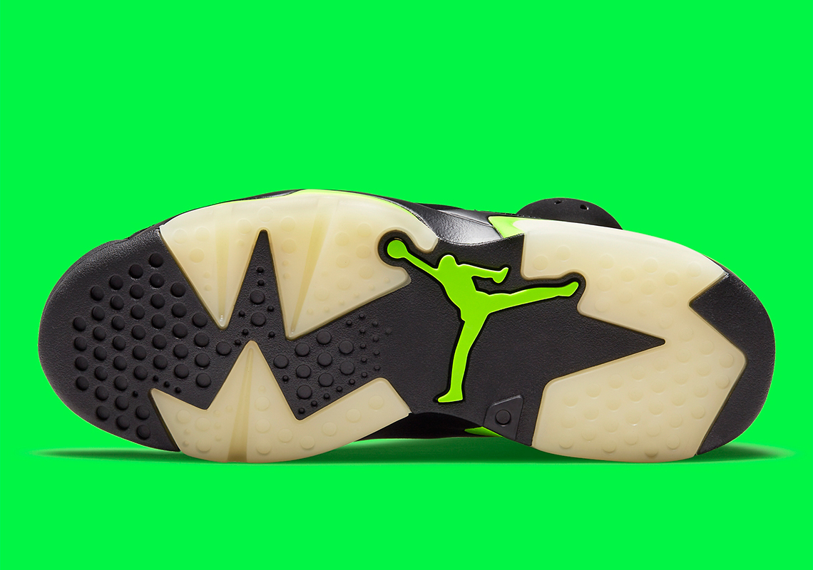 electric green jordan 6 men