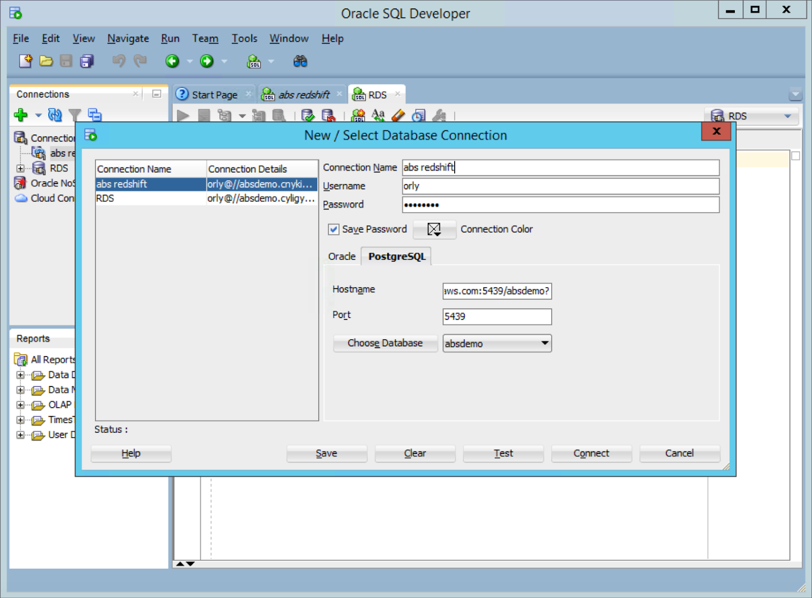 orly going thirty: Connecting to Amazon Redshift (or generic PostgreSQL ...