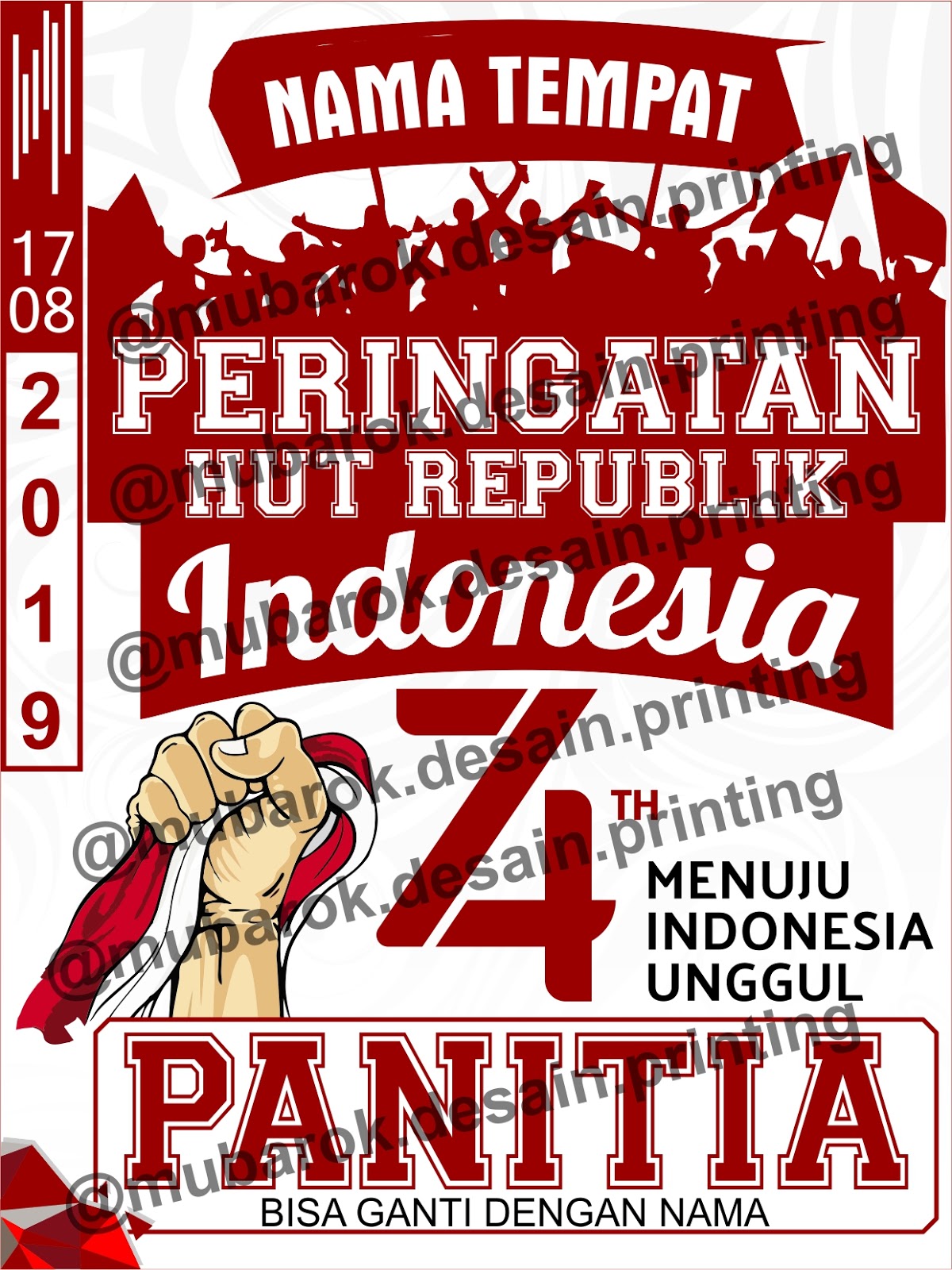 Name Tag Panitia 17 Agustus 2019 Gambar Ngetrend Dan Viral