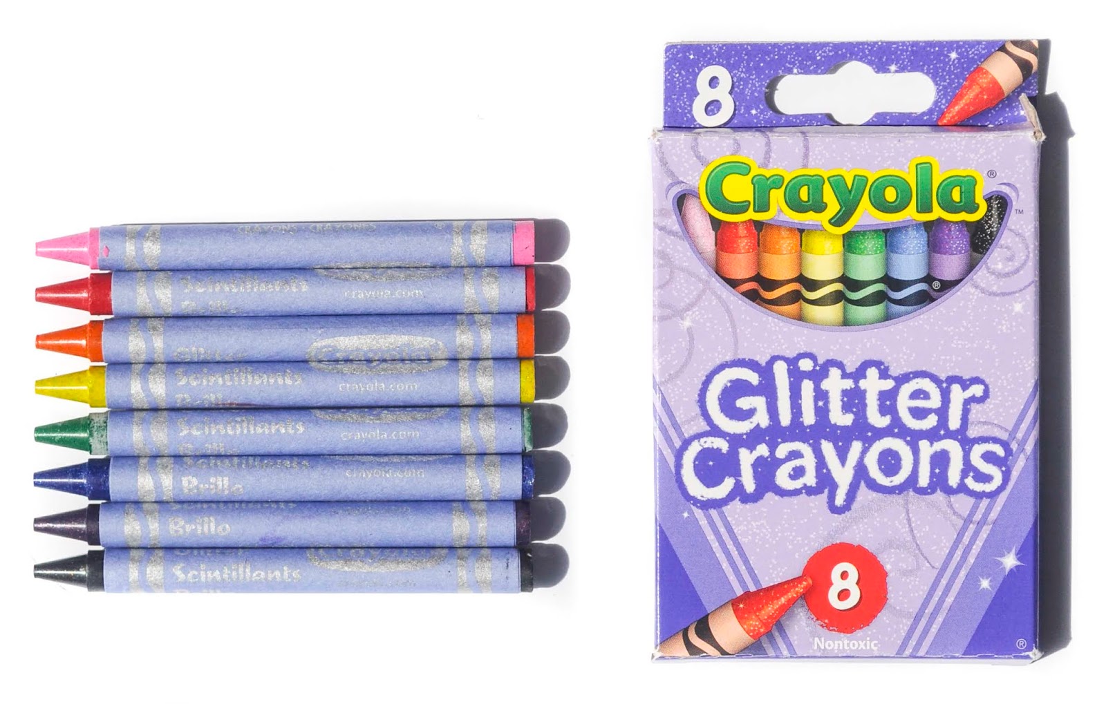 glitter colored pencil 24-count pack