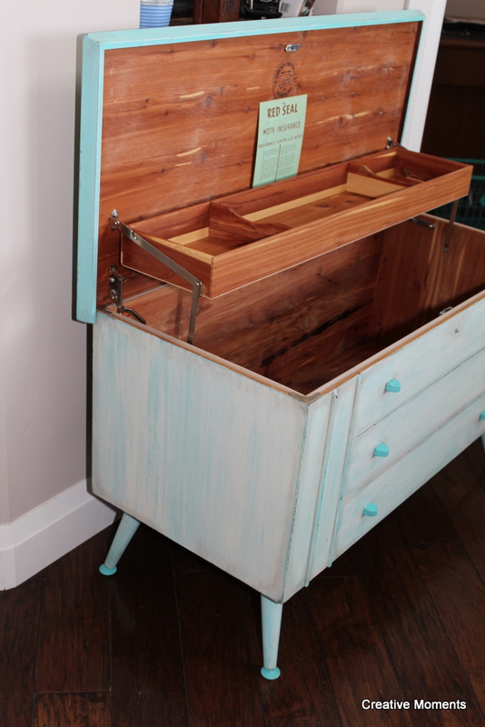 Vintage Cedar Chest fun makeover