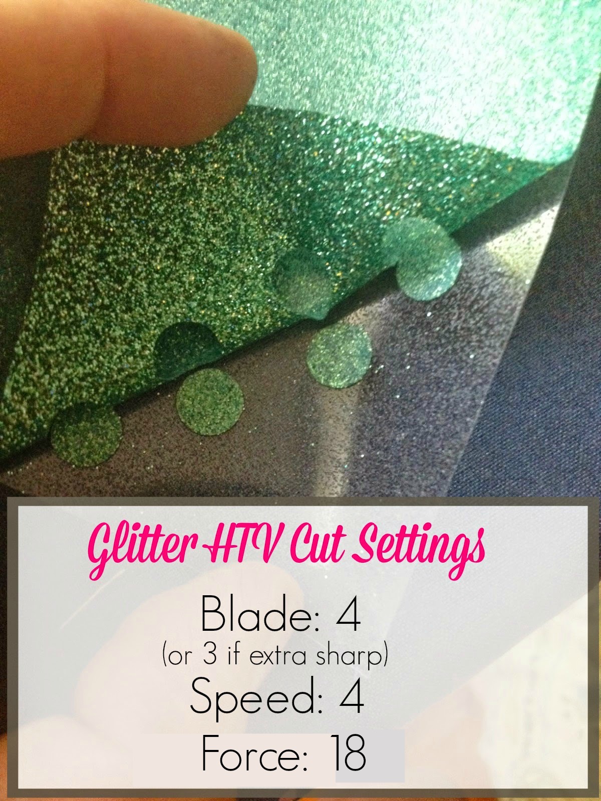 Glitter HTV Cut Settings: Get the Perfect Silhouette Cut - Silhouette School