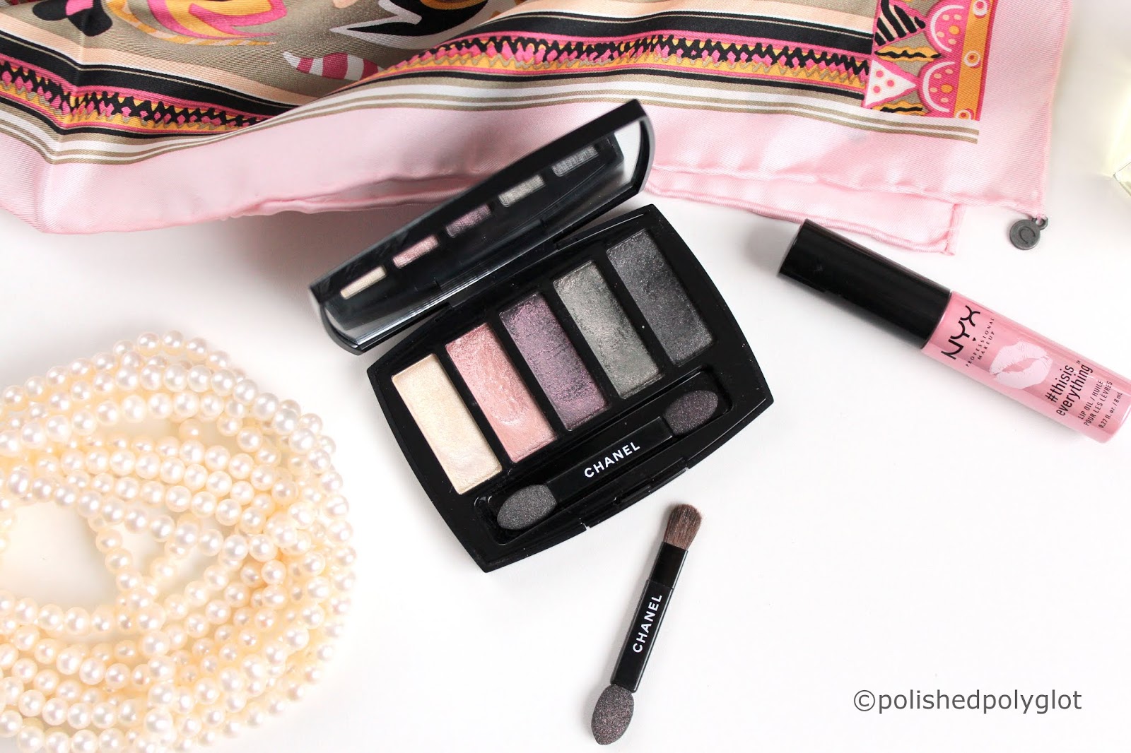Makeup │ Pearl Eyeshadow Look with Chanel / Polished Polyglot