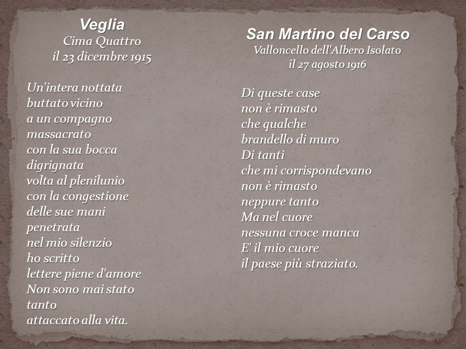 Quattro Passi Sulle Nuvole L Allegria Giuseppe Ungaretti