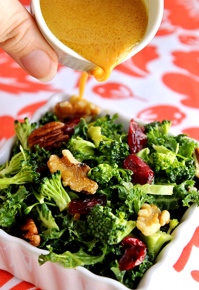 Momma Told Me Pistachio Crusted Salmon & Broccoli Kale Superfood Salad