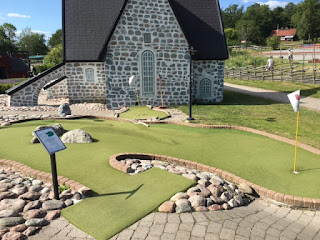 Minigolf at Siggesta Gård, on Värmdö near Stockholm, Sweden by John Snelgrove July 2016