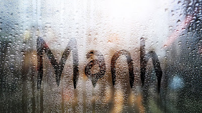 PSD tạo hiệu ứng viết chữ lên cửa sổ mưa
