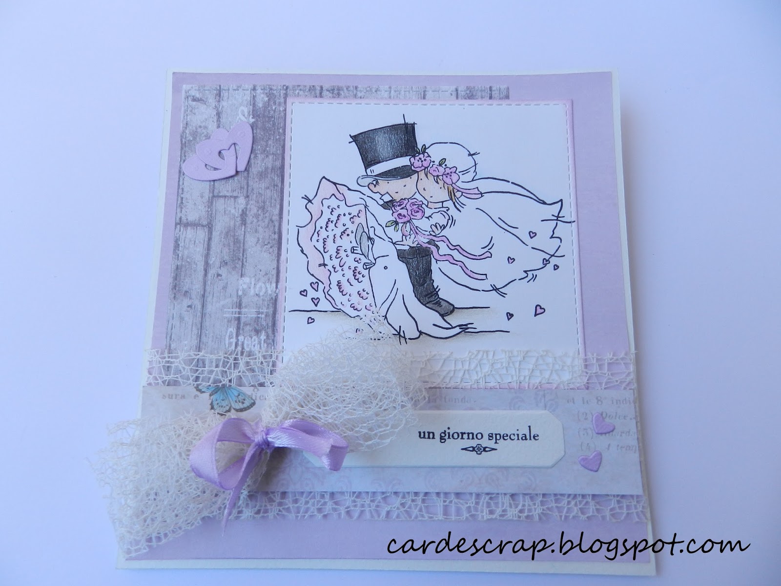 Card E Scrap Easel Card Biglietto Per Un Matrimonio