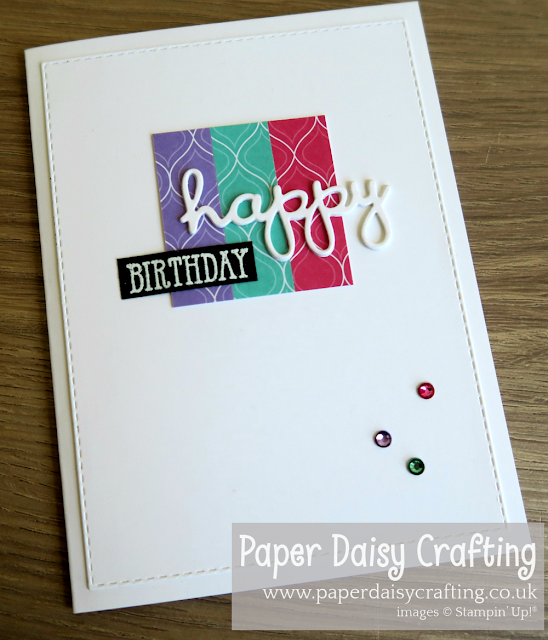 Well written birthday card paper daisy crafting stampin up