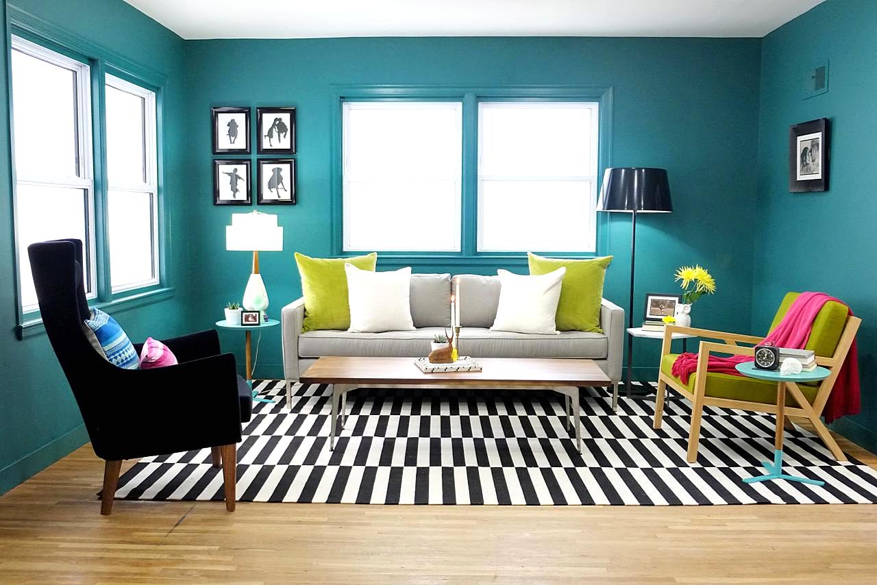 Gambar hiasan ruang tamu tema turquoise CikguNorazimah Gambar hiasan ruang tamu tema turquoise CikguNorazimah