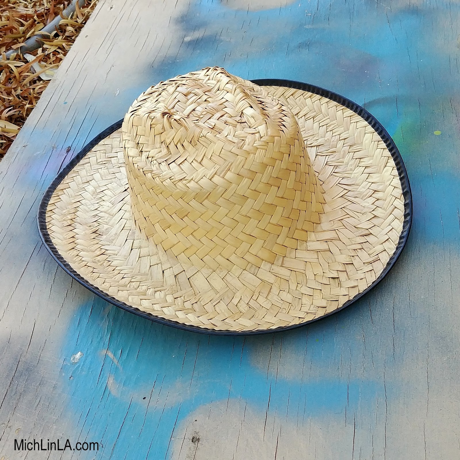 Mich L. in L.A. Colorful Spray Paint Sun Hats!