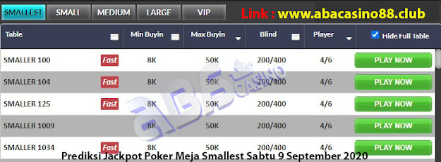 prediksi jackpot poker meja smallest sabtu 5 september 2020 prediksi jackpot poker meja smallest sabtu 5 september 2020