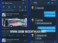 BBM Mod MidNight Blue Theme Versi 3.2.0.6 APK 