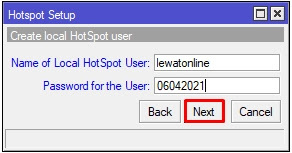 User hotspot mikrotik untuk login