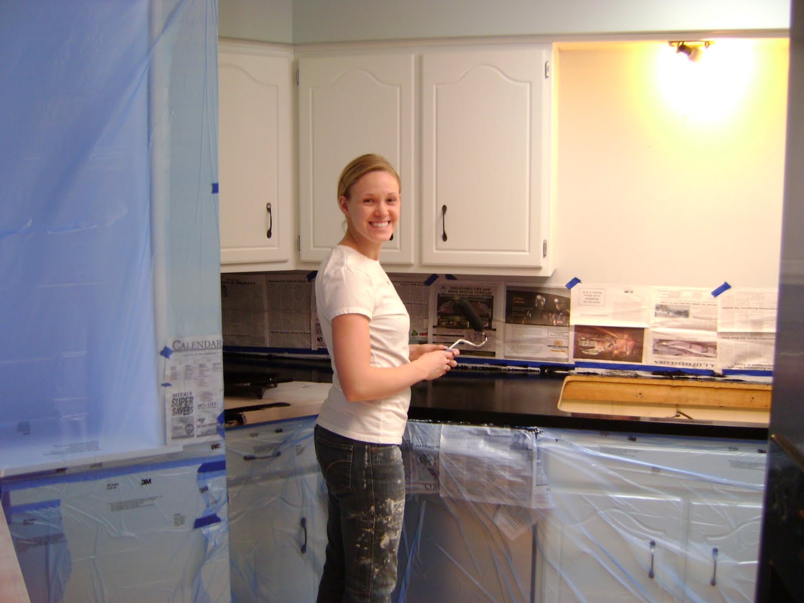Our Hobby House: Painted Faux Granite Countertops