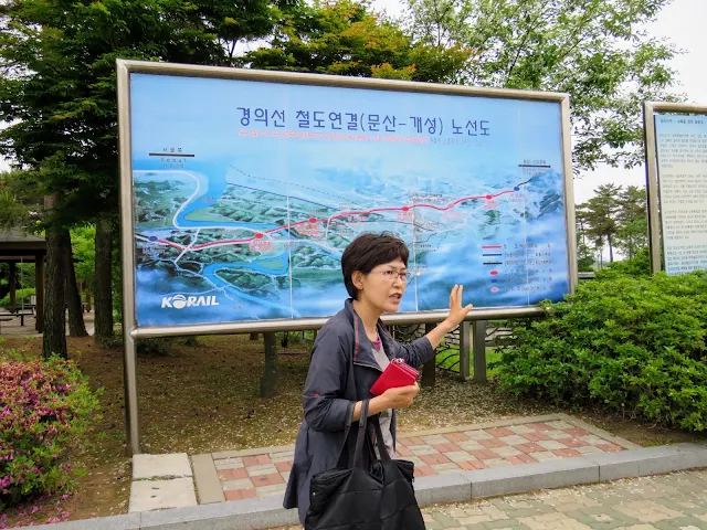Ginny, our ILoveSeoul tour guide at Dorasan Station in the DMZ