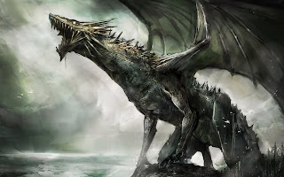 dark fantasy 3d Dragon widescreen desktop wallpaper