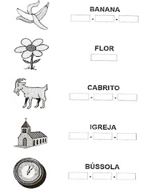 Atividade separe as sílabas - Alfabetização.