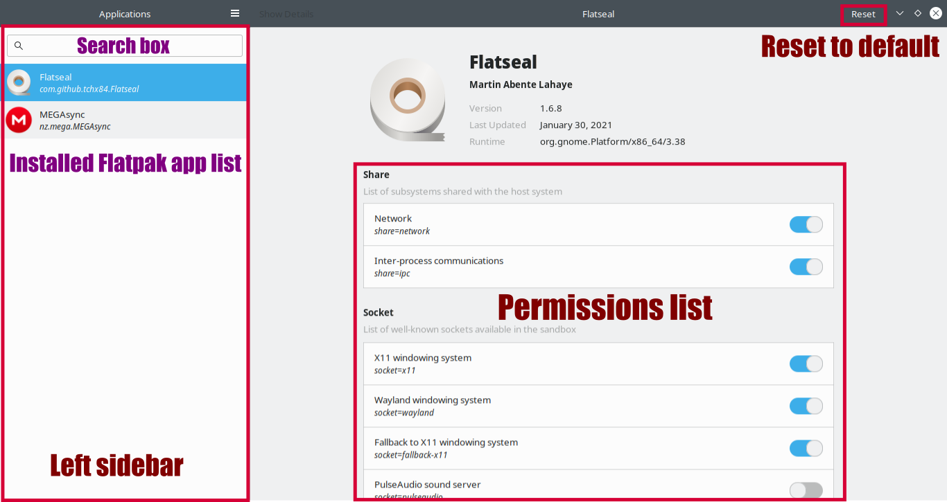Flatseal-interface