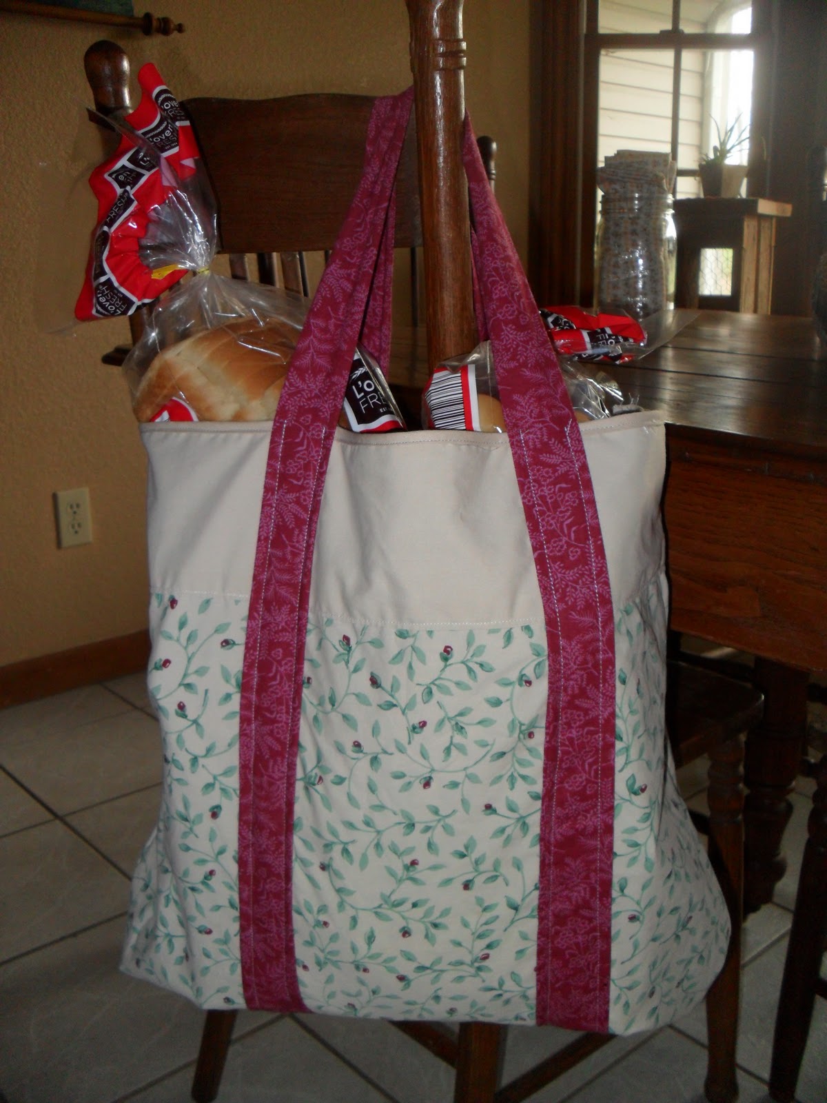 Deb's Delights and Couponing Homemade Reusable Grocery Bag!