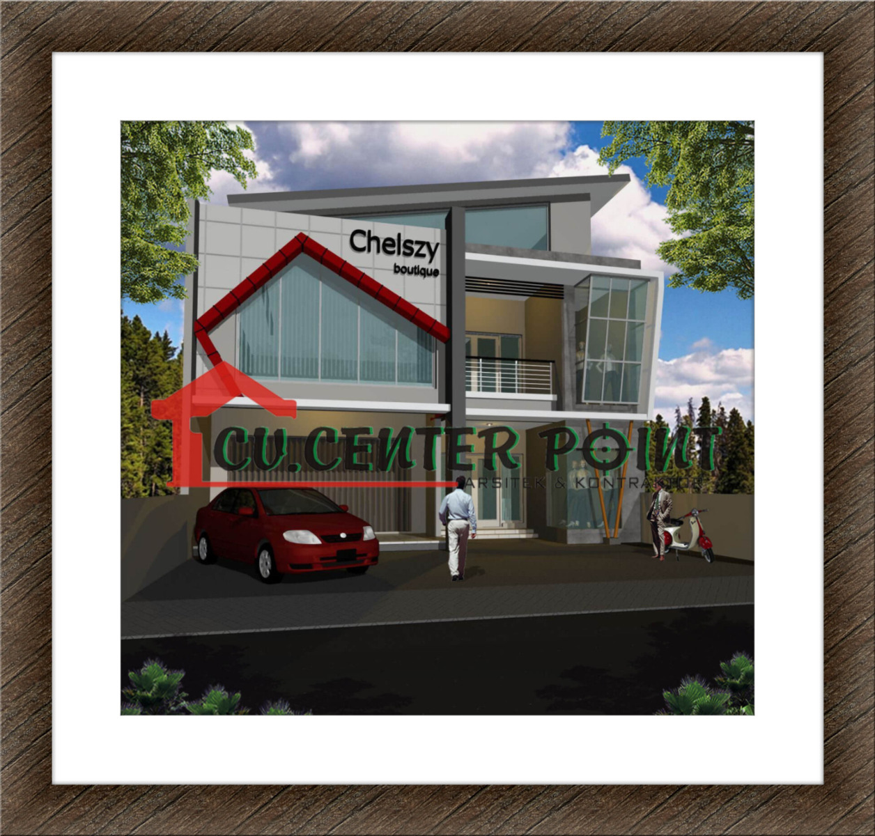 Jasa Desain Rumah di Pekalongan Fasade Butik Toko Online