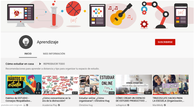 YouTube Aprendizaje