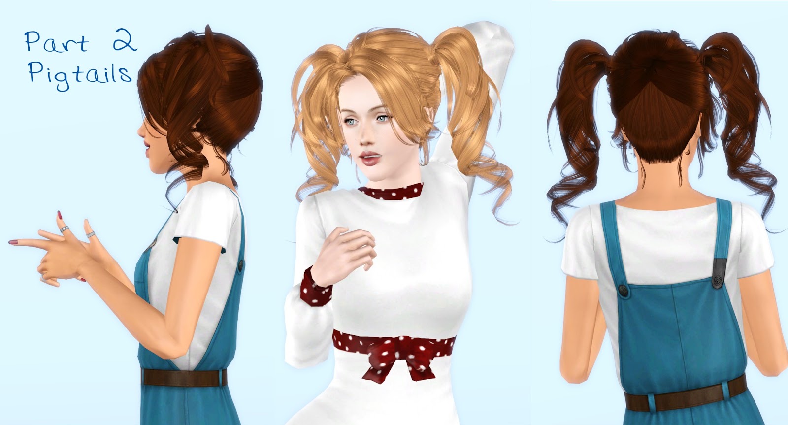 Sims 3 Ponytail With Bangs