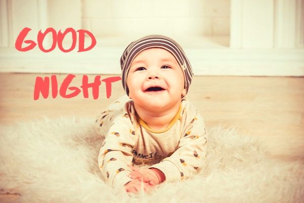 good night wishes with baby images