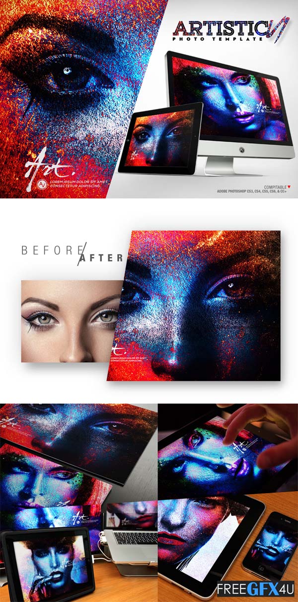 Artistic Photo PSD Template V1