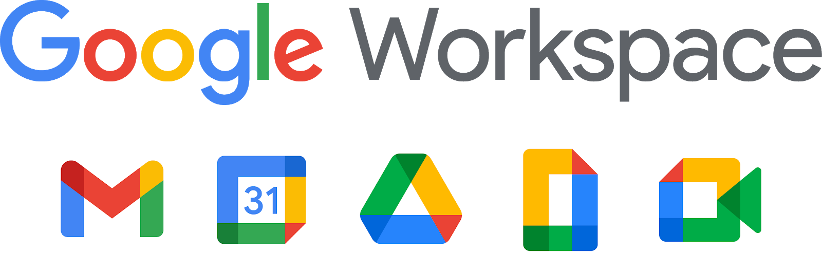 biểu tượng 4 màu mới cho Gmail, Drive, Lịch, Meet, Trang tính, Tài liệu..