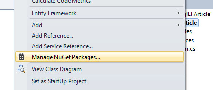 Weekend Projects: MySQL and Entity Framework 5 (EF 5) Code First HOW-TO