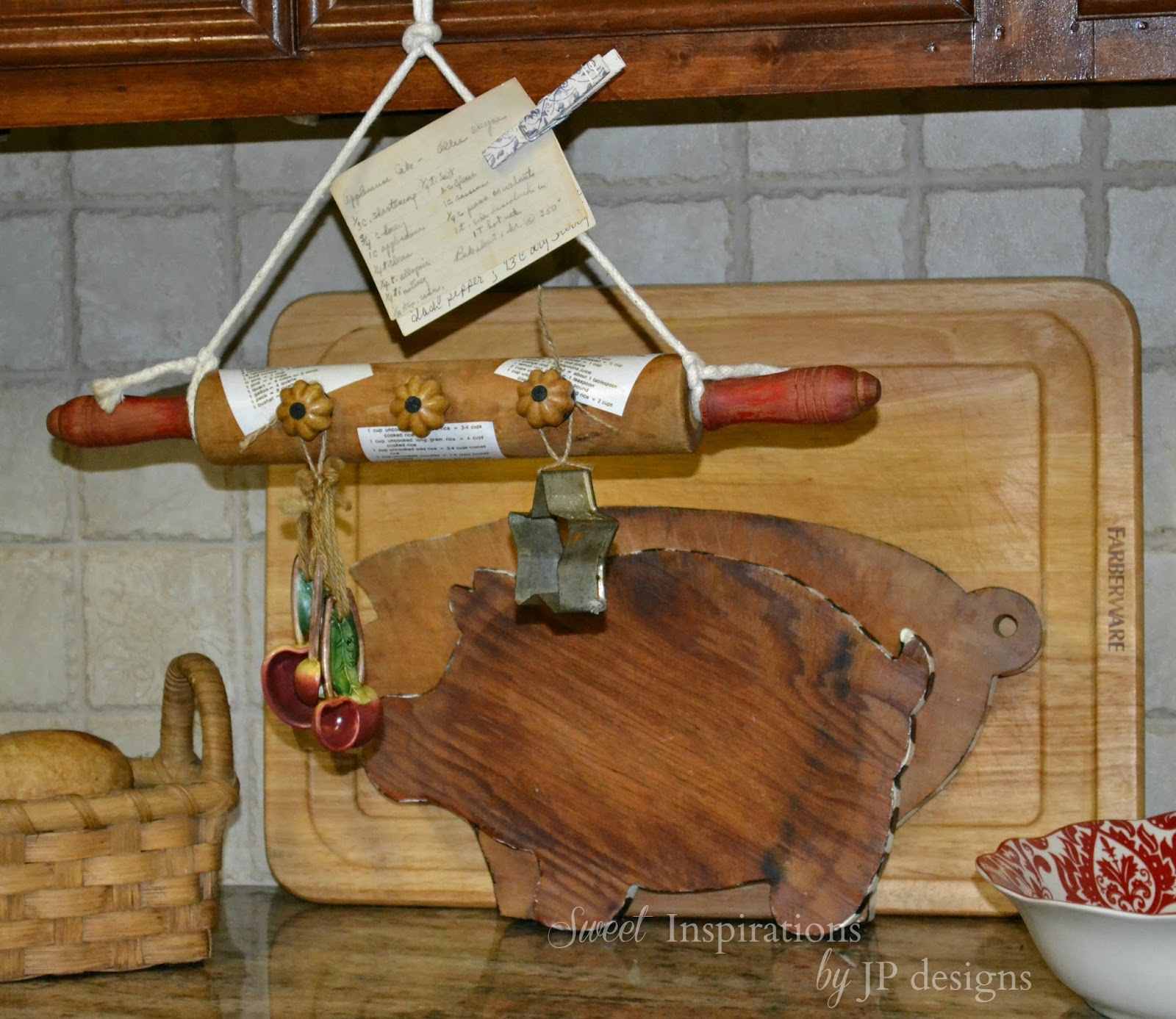Sweet Inspirations by JP designs My Rolling Pin Display Recipe Holder