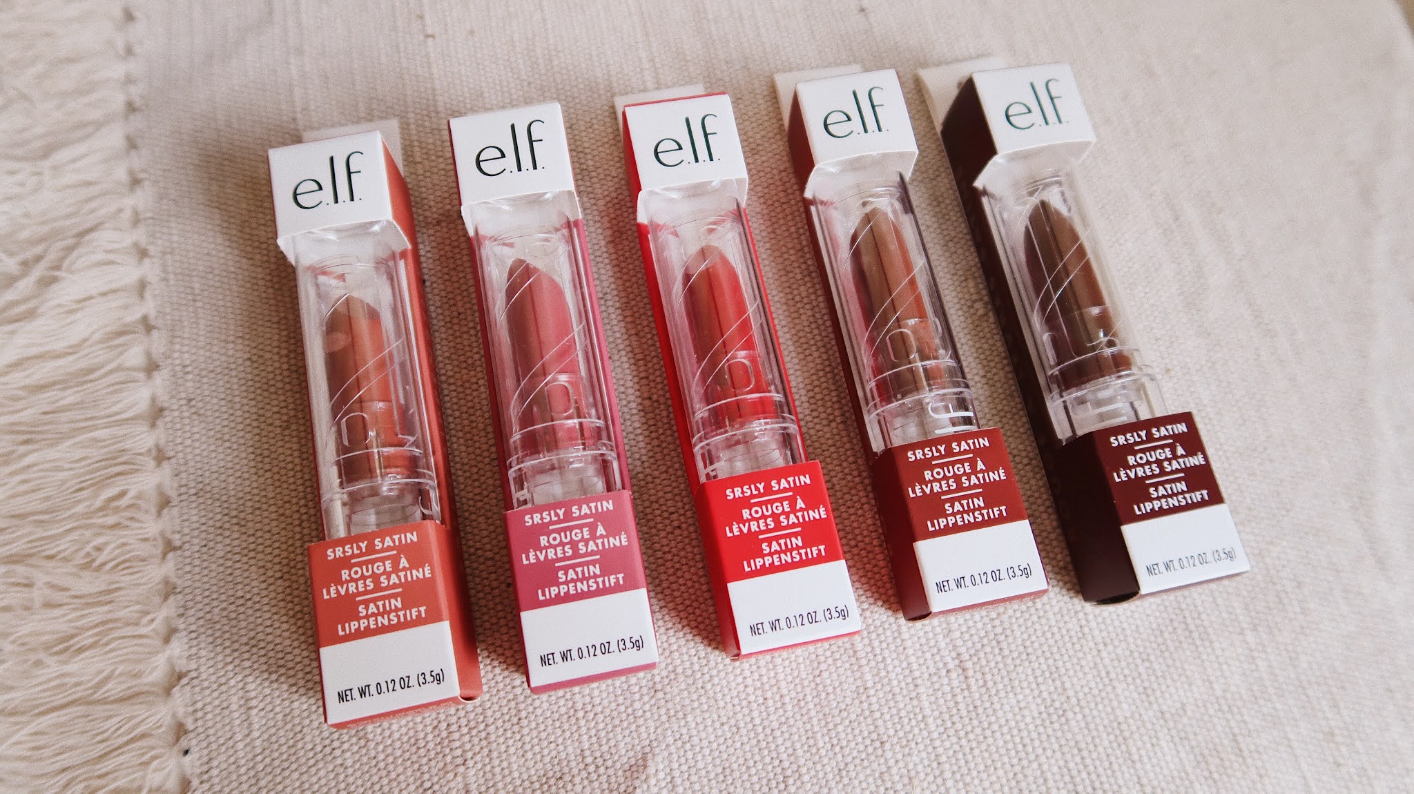E.L.F. SRSLY Satin Lipsticks Review — Giselle Arianne