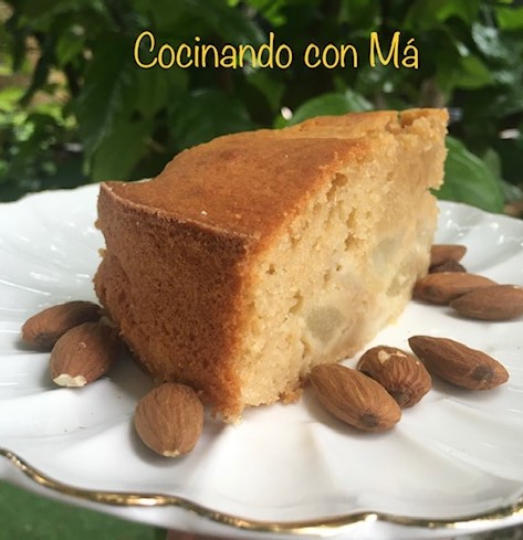 bizcocho de peras y almendras