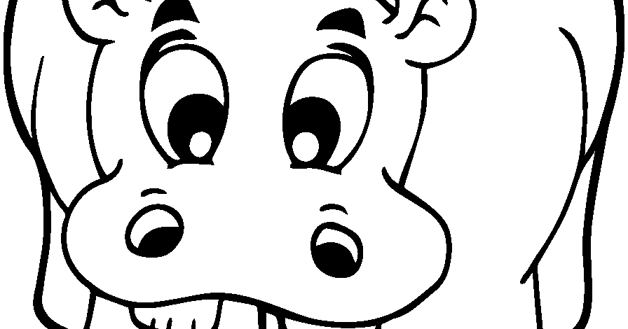 gambar mewarnai hewan di laut kuda nil