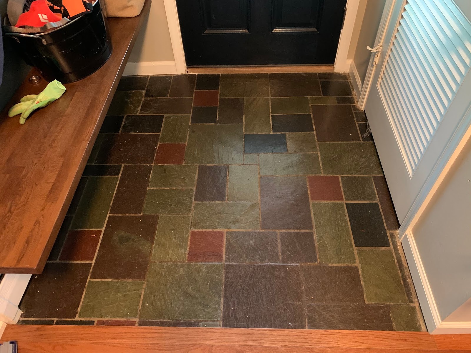 meg & the martin men Painting Tile to Look Like Slate