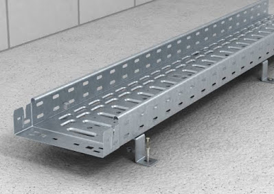 Floor mounted cable trays