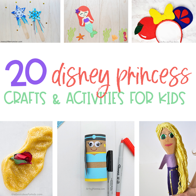 20 of the Most Adorable Disney Princess Crafts and Activities for Kids
