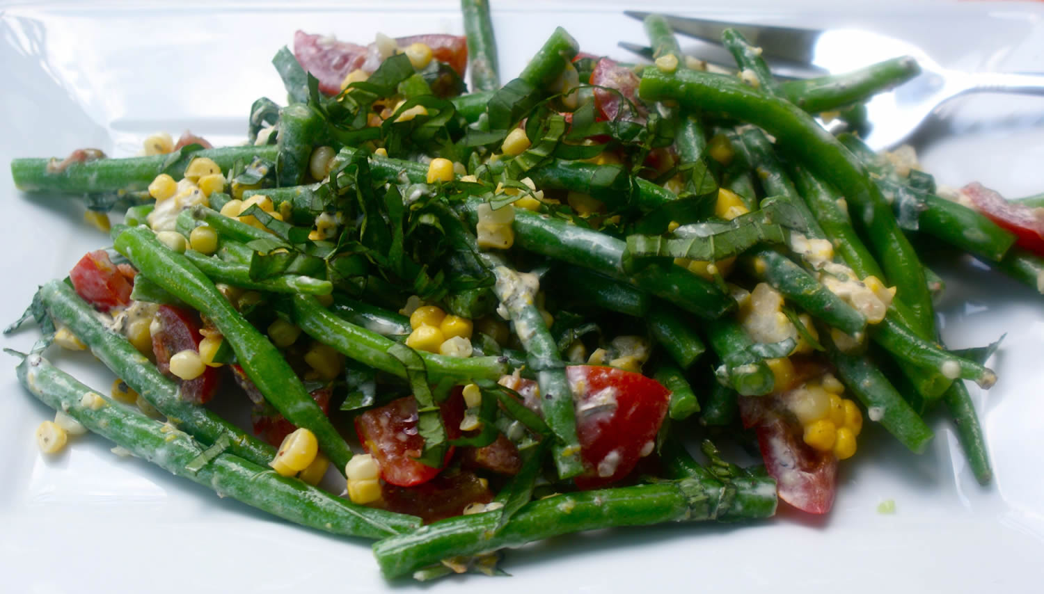 Little Bit of Everything Green Bean Salad with Goat Cheese