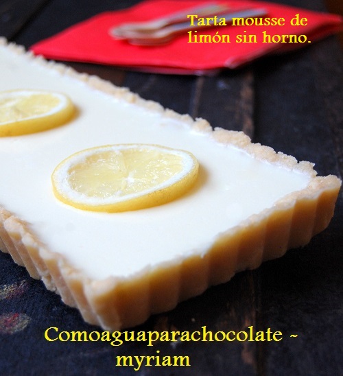 Tarta mousse de limón