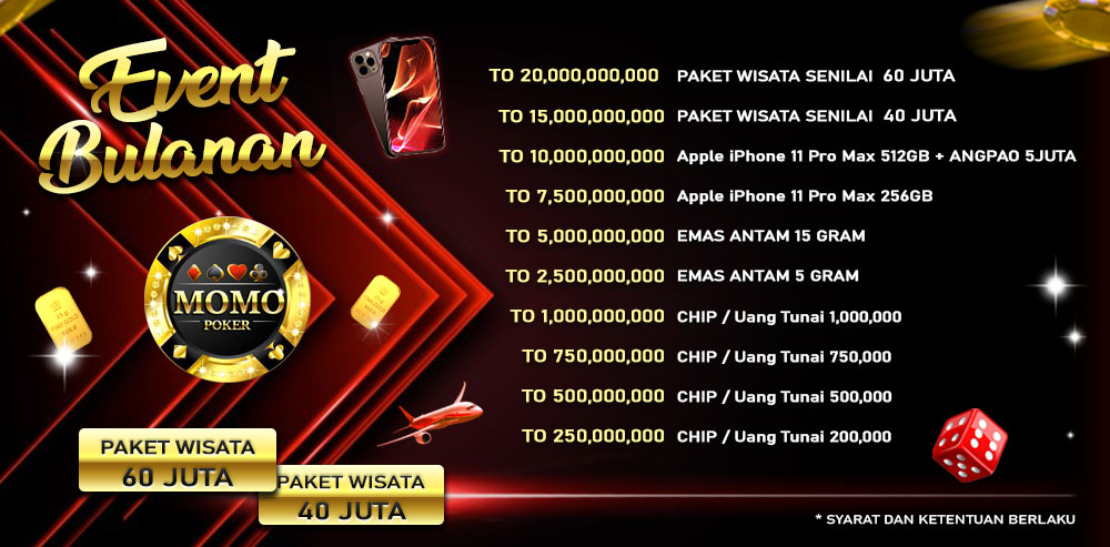 Bonus Bulanan Poker Online Indonesia
