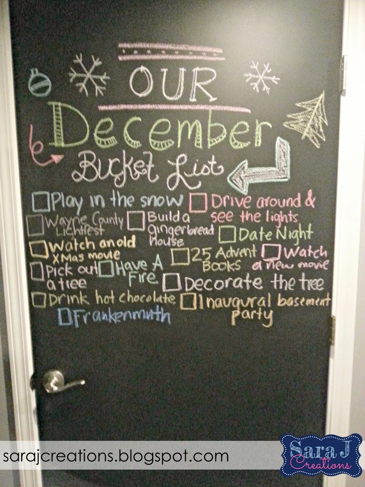 Counting down to Christmas by creating a December bucket list with crafts, ideas, DIY, and traditions to make the month fun as a family.