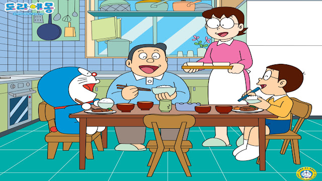 gambar komputer doraemon