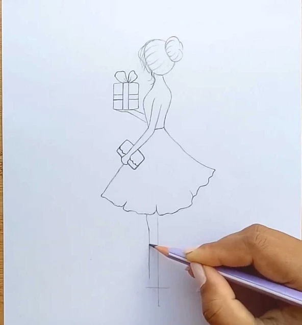 رسم فتاة بالرصاص رسم فتاة جميلة بالرصاص