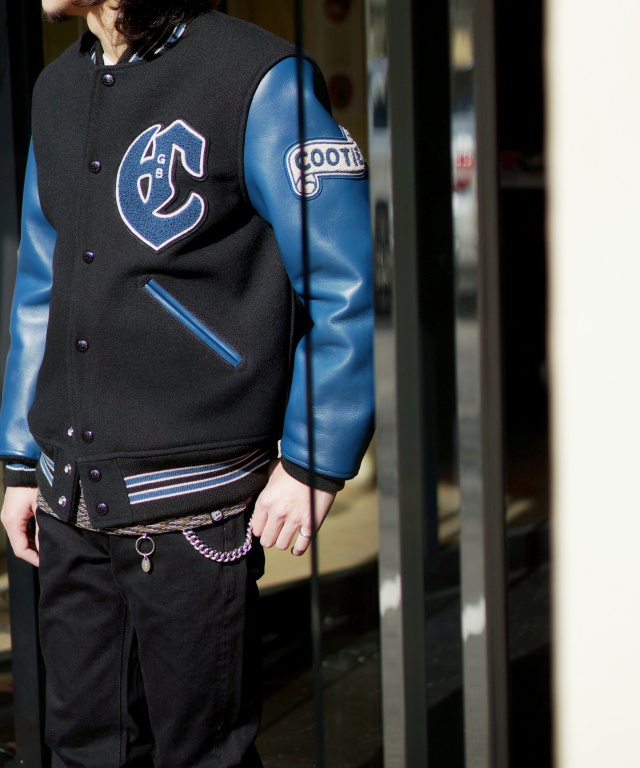 cootie ワッペンメルトン アワードジャケット Award Jacket-