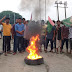 वायरल ऑडियो से विवाद में आये दारोगा के तबादले के लिए विरोध प्रदर्शन