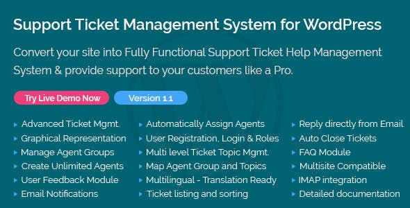 Support Ticket Management System for WordPress