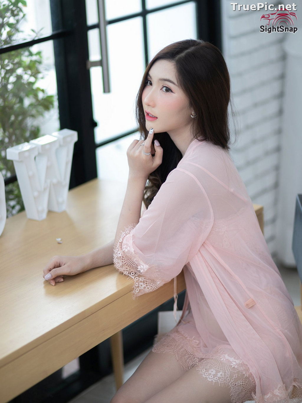 Image Thailand Model - Luc Kie - Nice Pink Love Night Dress - TruePic.net - Picture-14