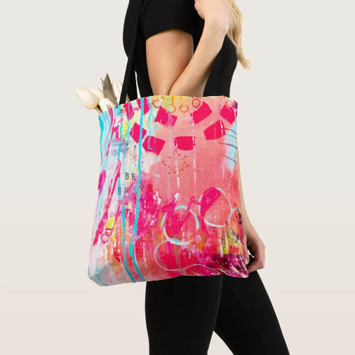 Colorful All Over Print Tote Bag Gift Ideas! The Whimsical Art of